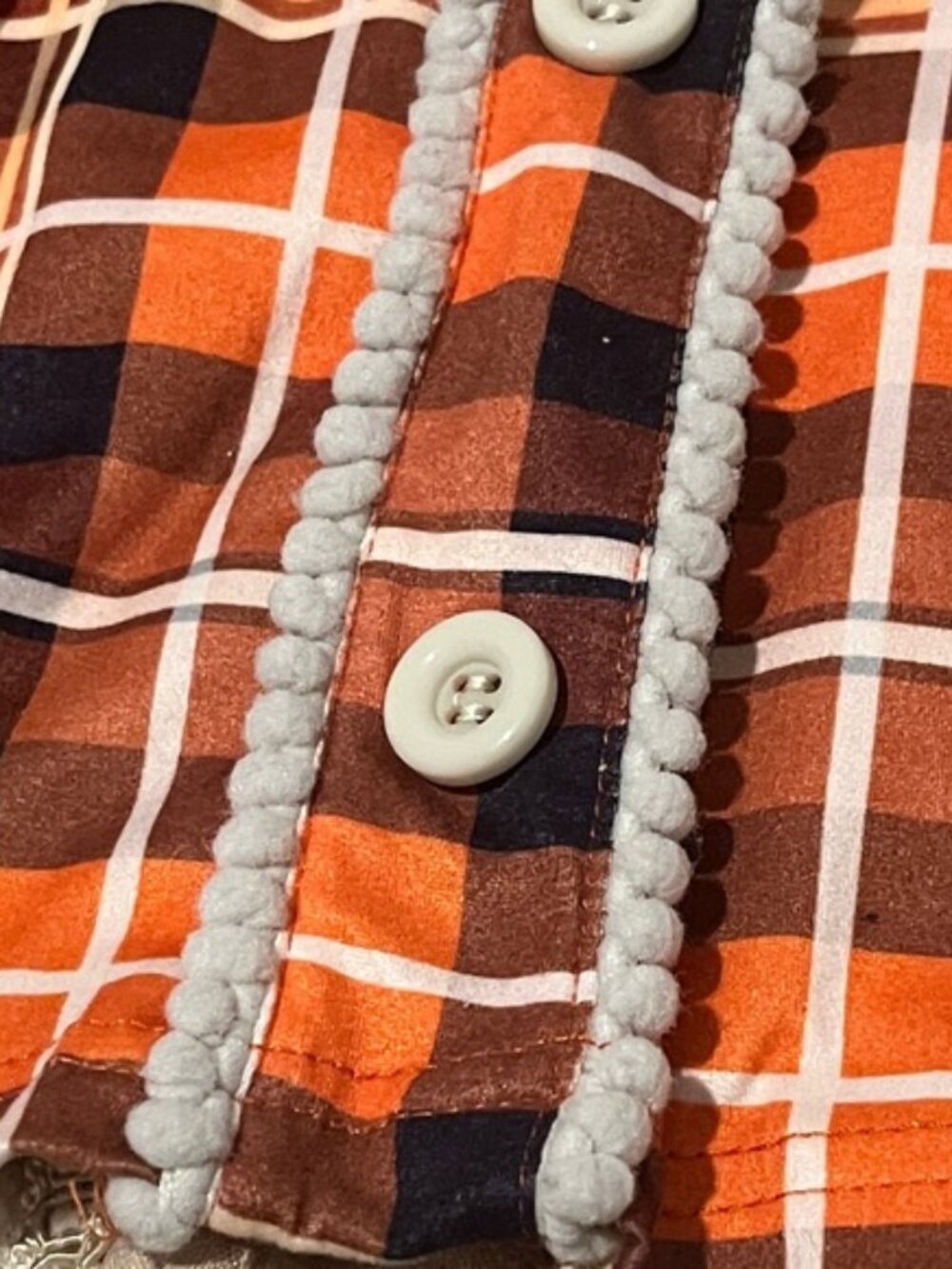 Plaid Button-Front Skirt for Kids